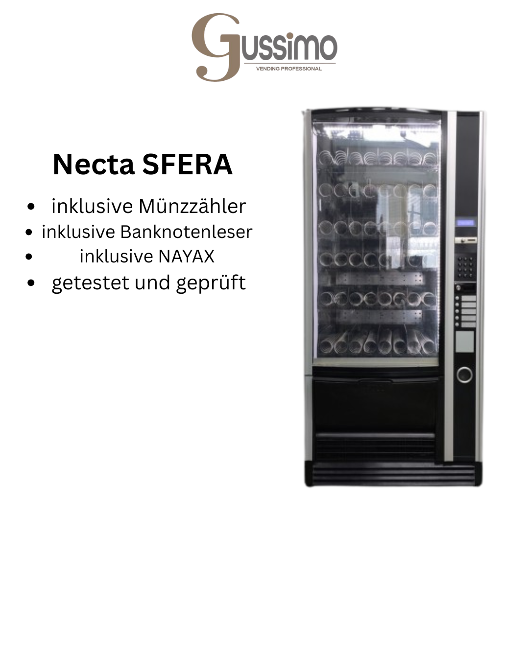 Necta Sfera Snackautomat ( gebraucht )